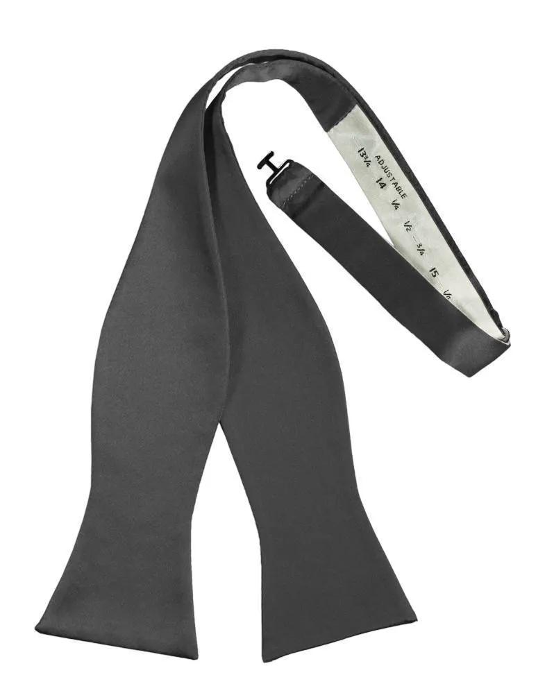 Luxury Satin Bow Tie - Self Tie by Tux-USA