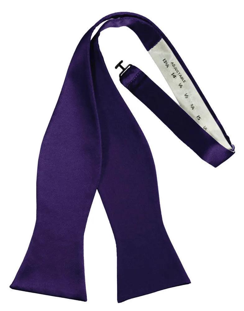 Luxury Satin Bow Tie - Self Tie by Tux-USA