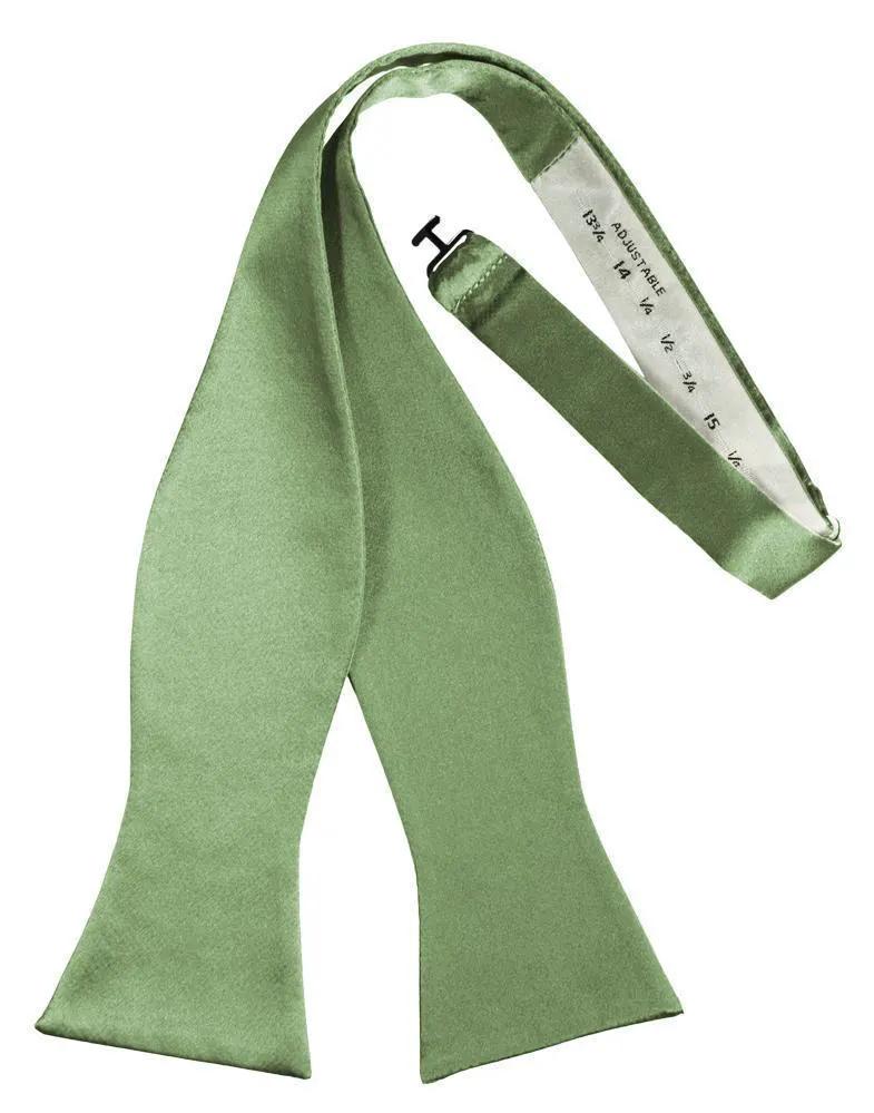 Luxury Satin Bow Tie - Self Tie by Tux-USA