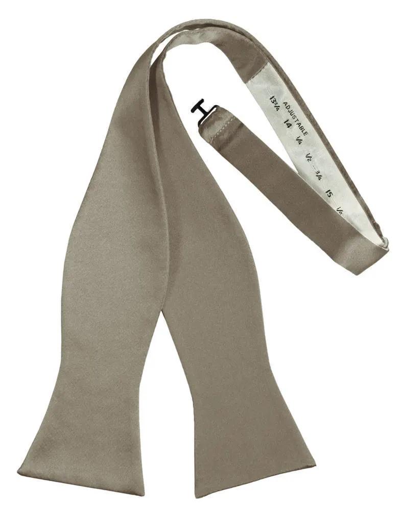 Luxury Satin Bow Tie - Self Tie by Tux-USA