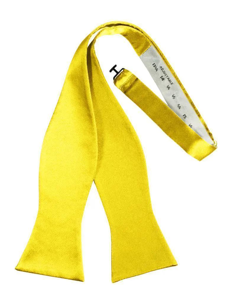 Luxury Satin Bow Tie - Self Tie by Tux-USA