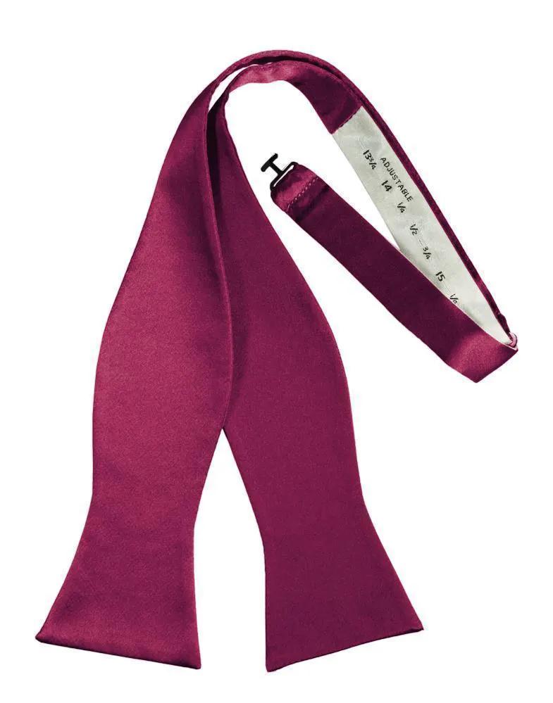 Luxury Satin Bow Tie - Self Tie by Tux-USA
