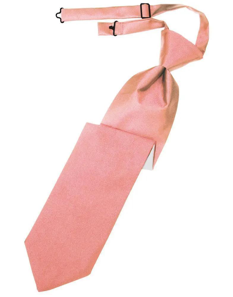 Luxury Satin Necktie Pre-Tied by Tux-USA