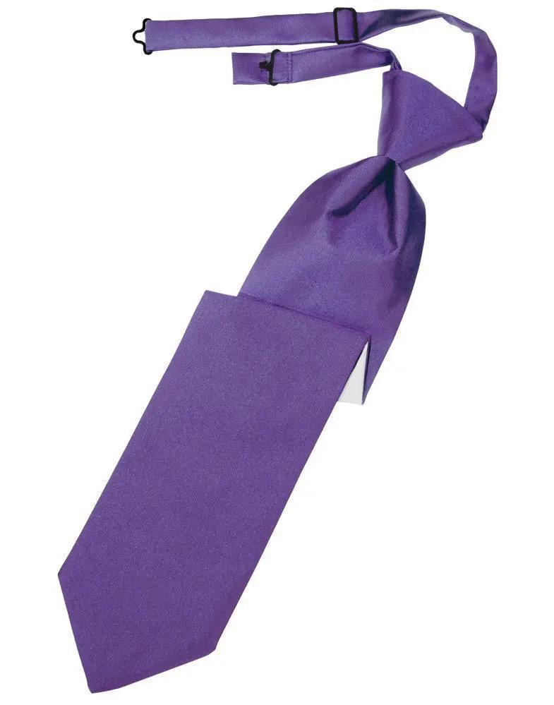 Luxury Satin Necktie Pre-Tied by Tux-USA