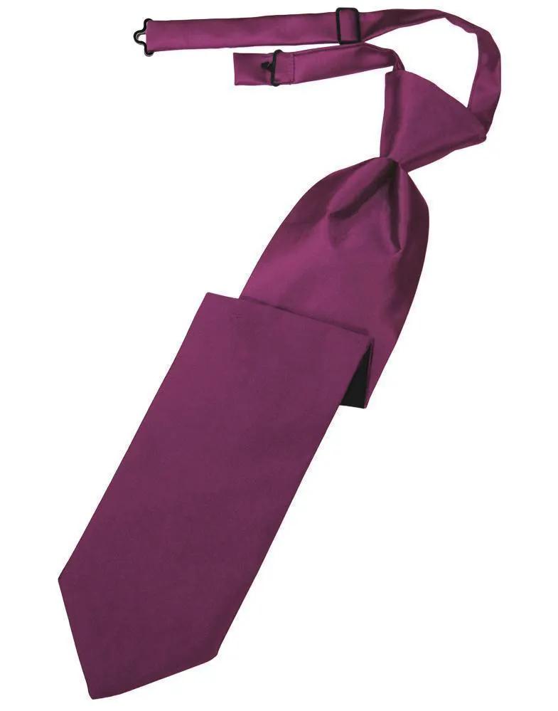 Luxury Satin Necktie Pre-Tied by Tux-USA