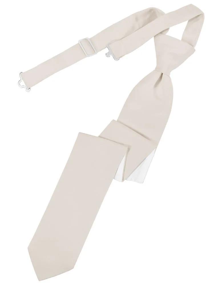 Luxury Satin Skinny Necktie Pre-Tied by Tux-USA