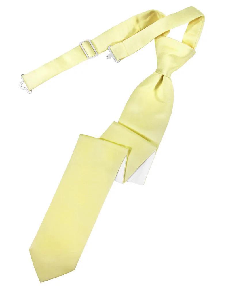 Luxury Satin Skinny Necktie Pre-Tied by Tux-USA