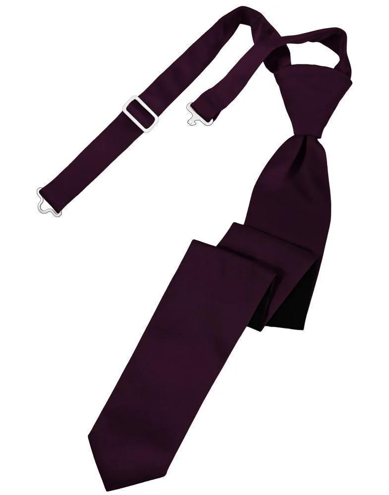 Luxury Satin Skinny Necktie Pre-Tied by Tux-USA