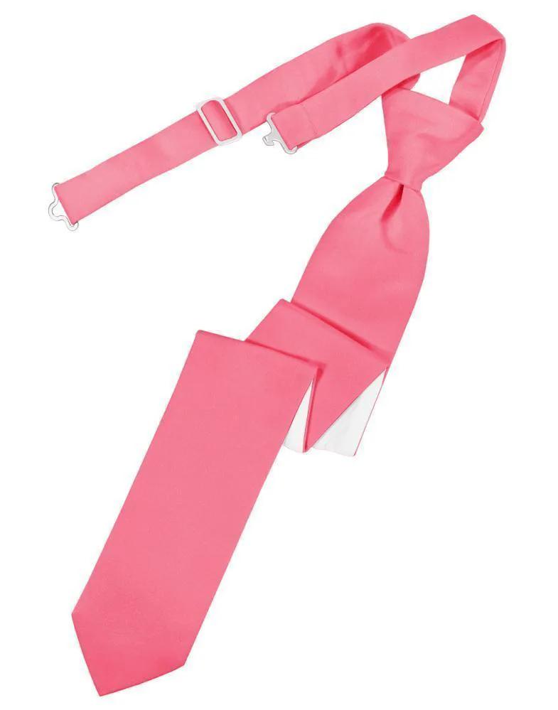 Luxury Satin Skinny Necktie Pre-Tied by Tux-USA