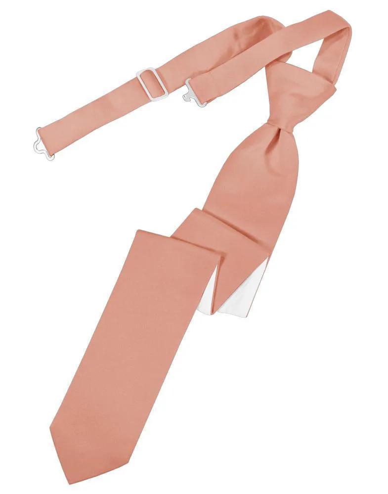 Luxury Satin Skinny Necktie Pre-Tied by Tux-USA