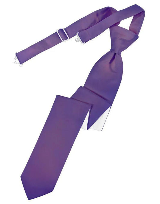 Luxury Satin Skinny Necktie Pre-Tied by Tux-USA