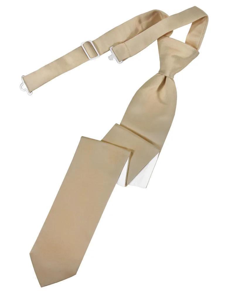 Luxury Satin Skinny Necktie Pre-Tied by Tux-USA