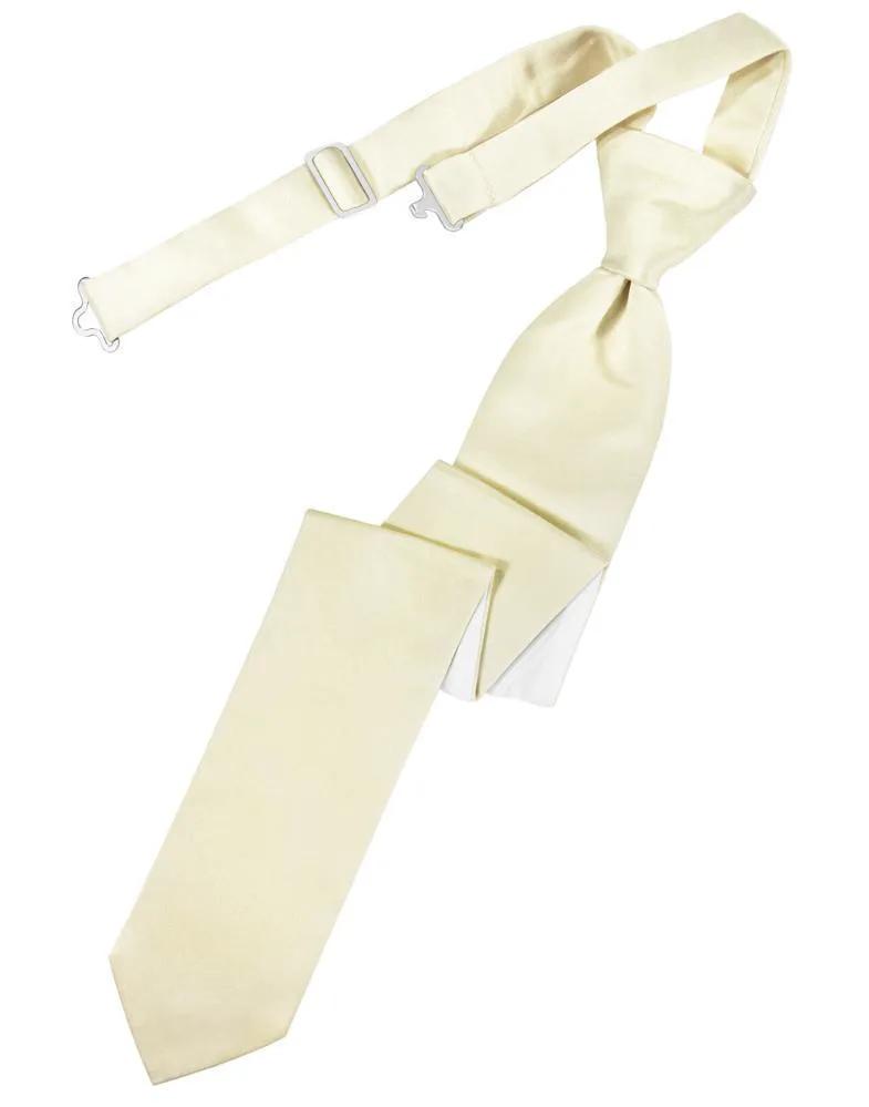 Luxury Satin Skinny Necktie Pre-Tied by Tux-USA