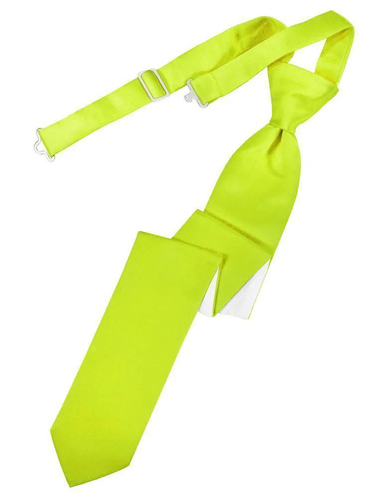 Luxury Satin Skinny Necktie Pre-Tied by Tux-USA