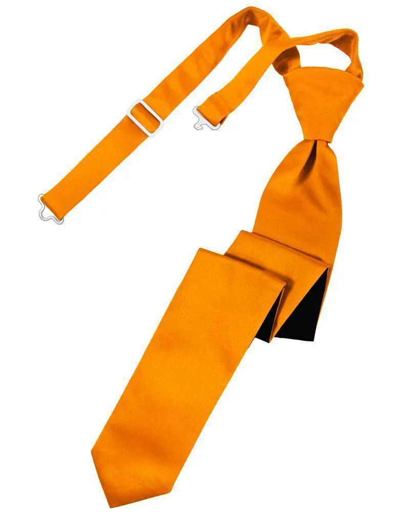 Luxury Satin Skinny Necktie Pre-Tied by Tux-USA