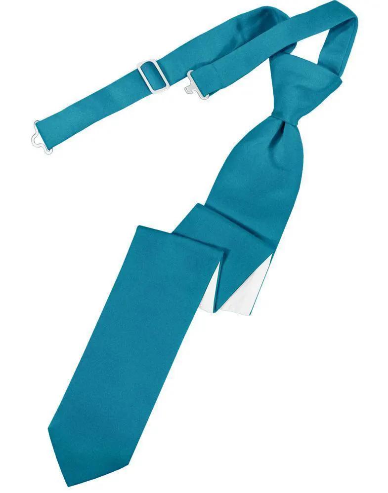Luxury Satin Skinny Necktie Pre-Tied by Tux-USA