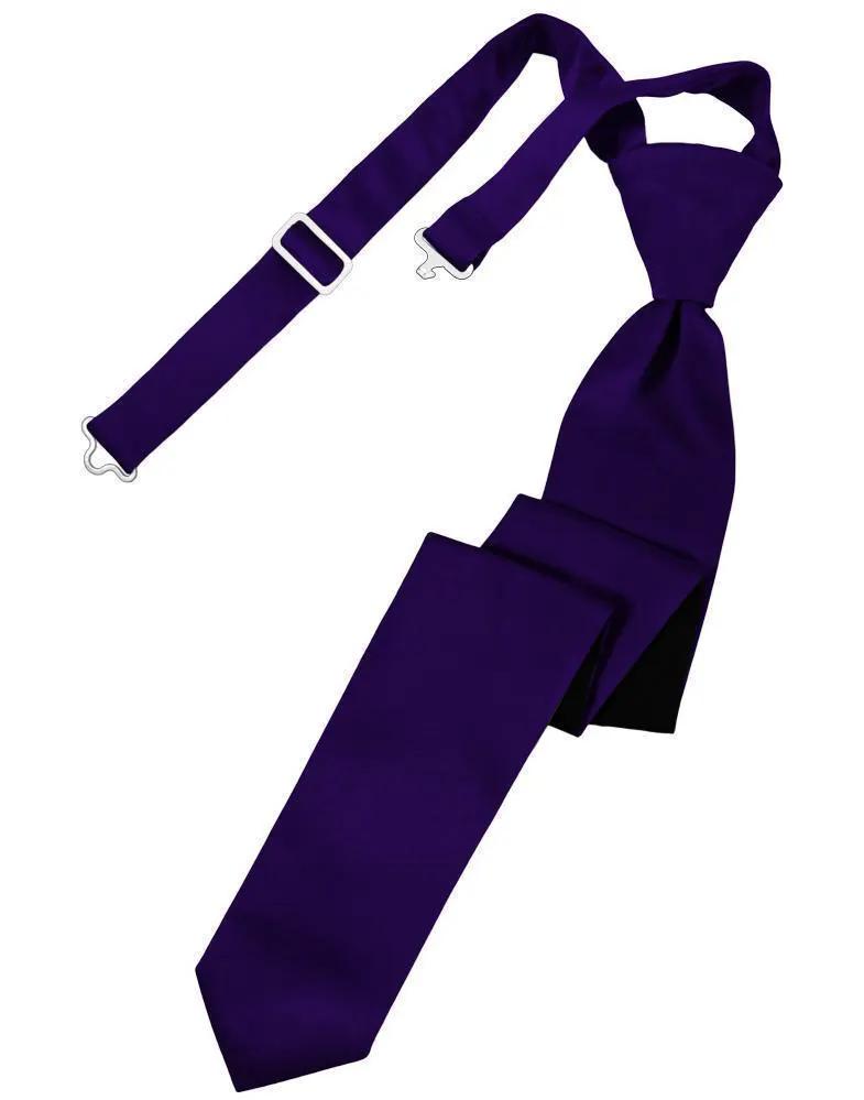Luxury Satin Skinny Necktie Pre-Tied by Tux-USA