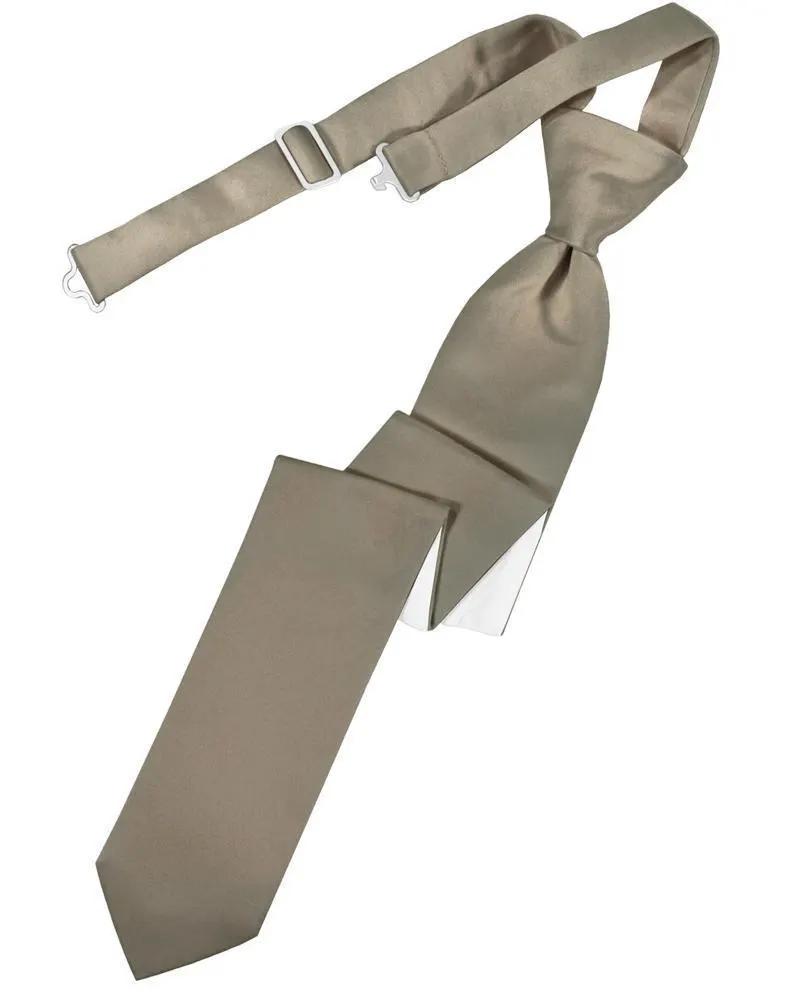 Luxury Satin Skinny Necktie Pre-Tied by Tux-USA