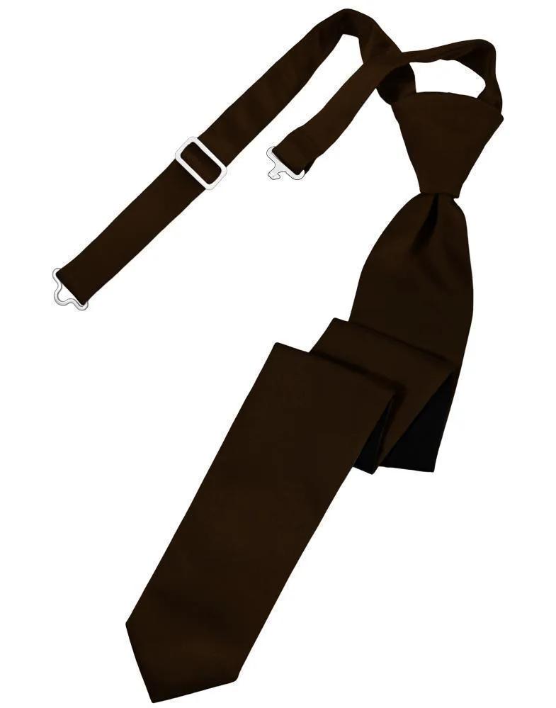 Luxury Satin Skinny Necktie Pre-Tied by Tux-USA