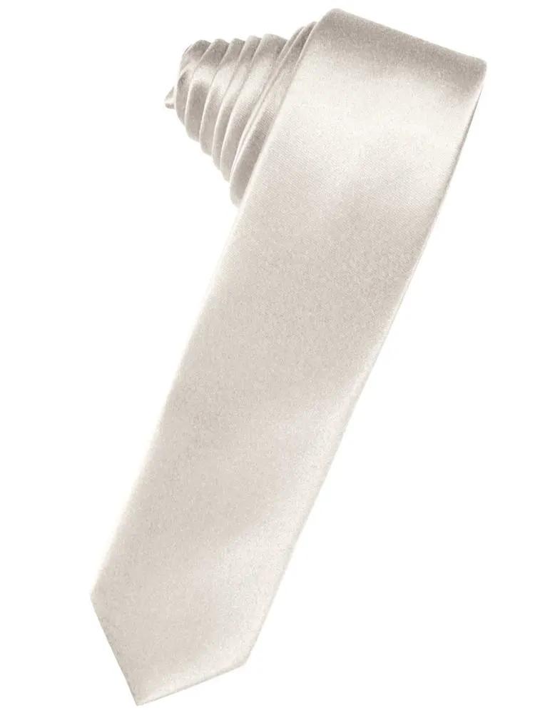 Luxury Satin Skinny Necktie Self Tie by Tux-USA