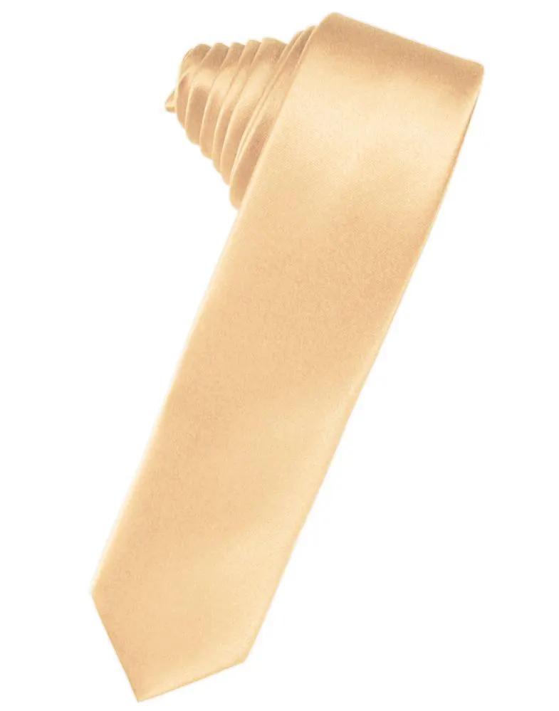 Luxury Satin Skinny Necktie Self Tie by Tux-USA