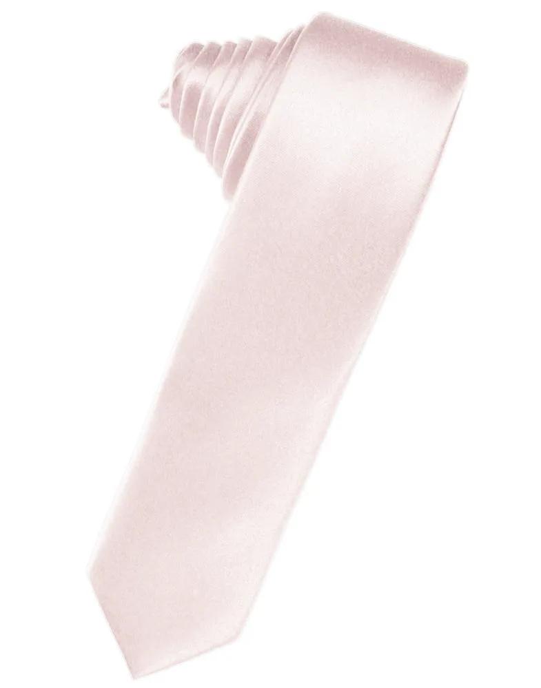 Luxury Satin Skinny Necktie Self Tie by Tux-USA