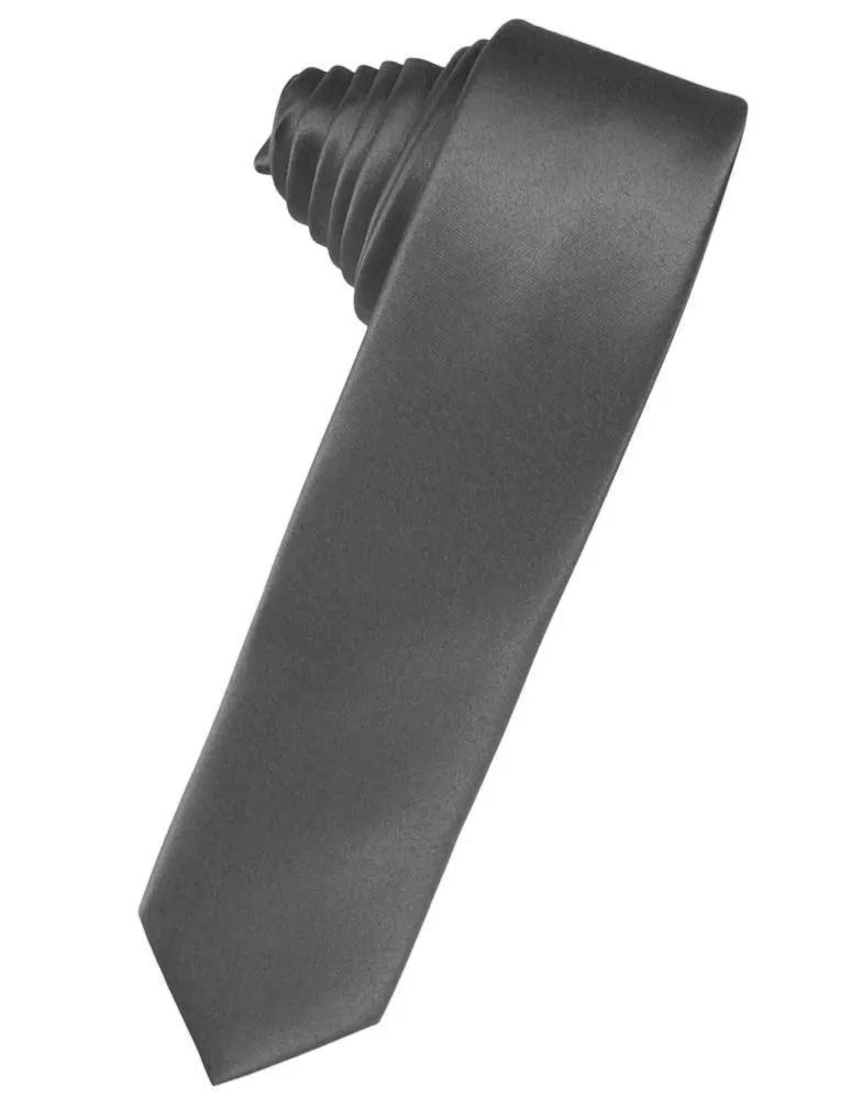 Luxury Satin Skinny Necktie Self Tie by Tux-USA