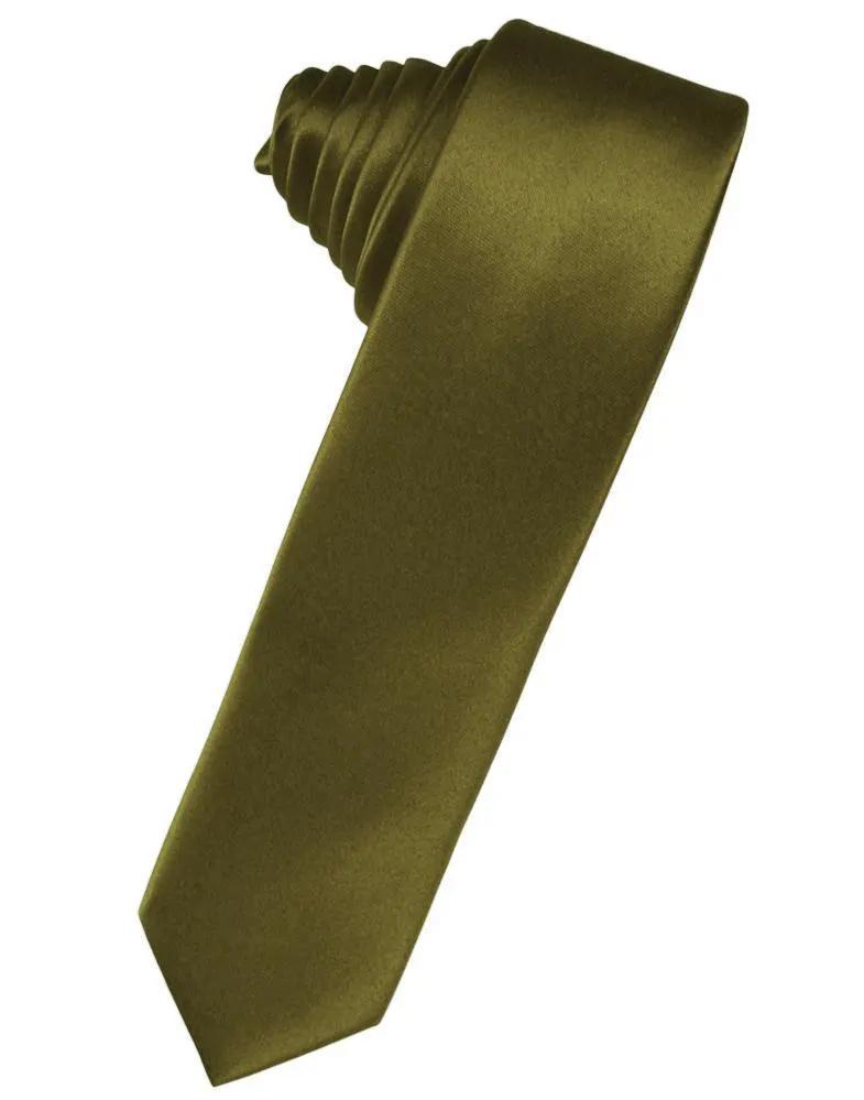 Luxury Satin Skinny Necktie Self Tie by Tux-USA
