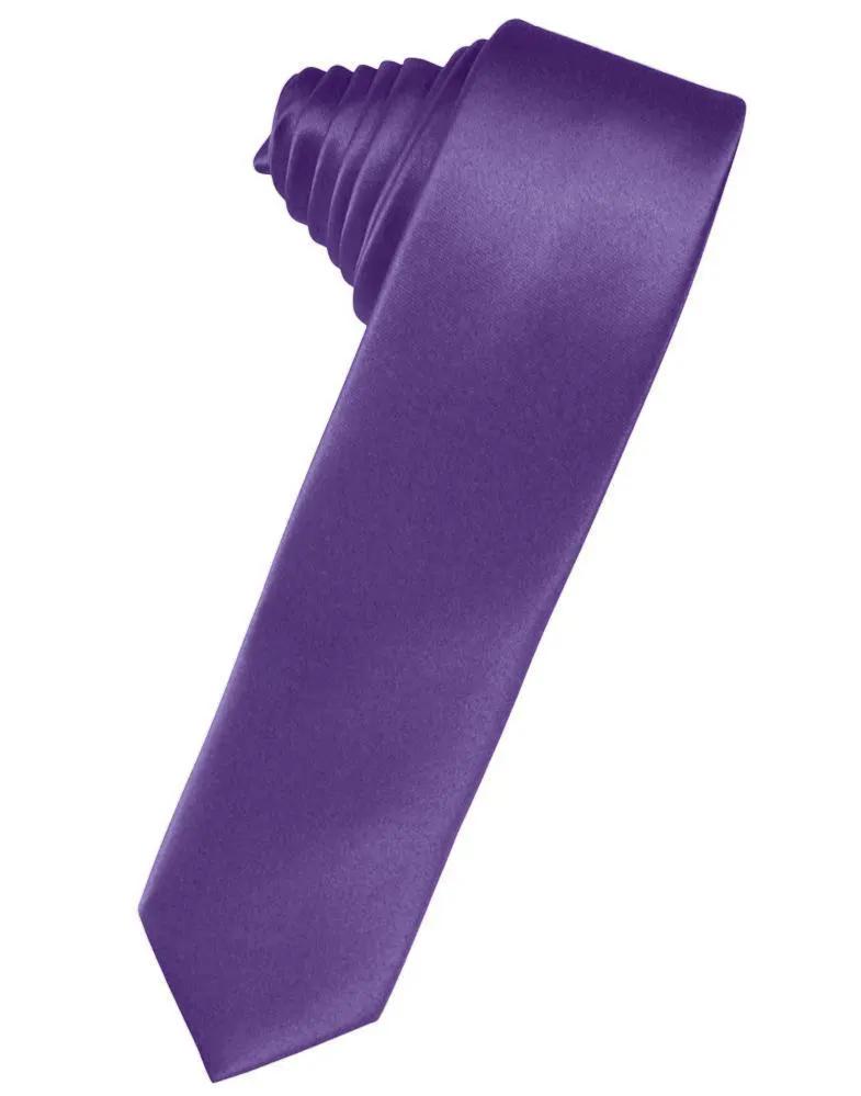 Luxury Satin Skinny Necktie Self Tie by Tux-USA