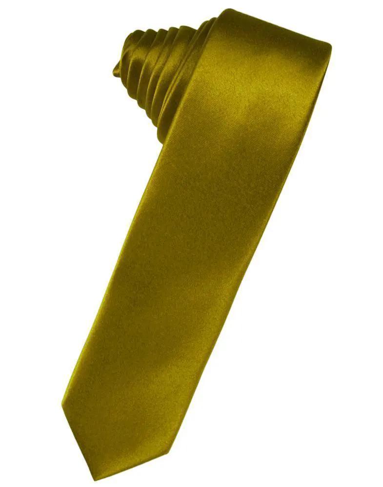 Luxury Satin Skinny Necktie Self Tie by Tux-USA