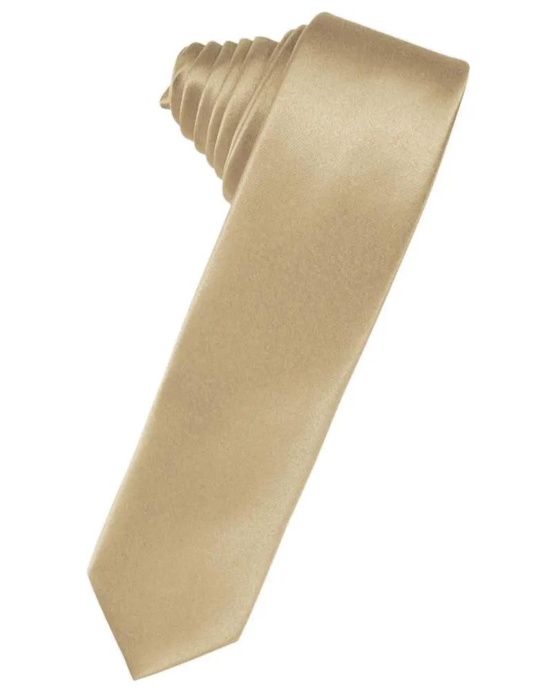 Luxury Satin Skinny Necktie Self Tie by Tux-USA