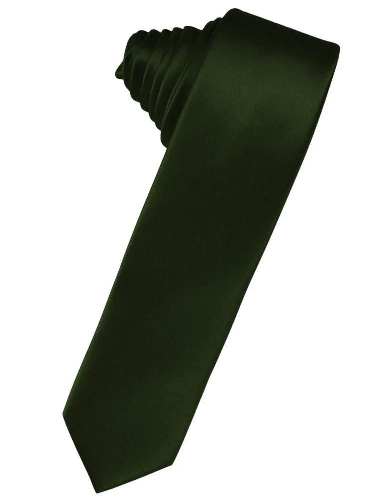 Luxury Satin Skinny Necktie Self Tie by Tux-USA