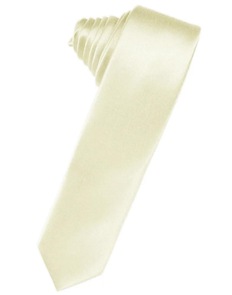 Luxury Satin Skinny Necktie Self Tie by Tux-USA