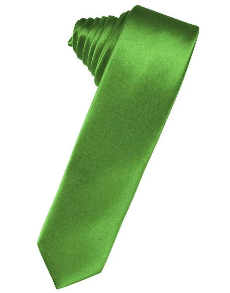 Luxury Satin Skinny Necktie Self Tie by Tux-USA