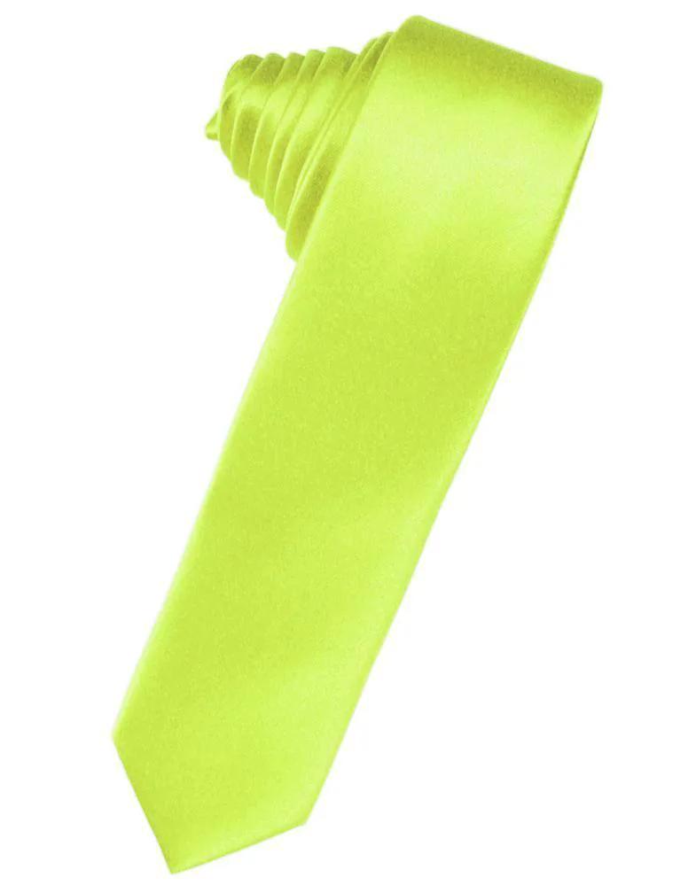Luxury Satin Skinny Necktie Self Tie by Tux-USA
