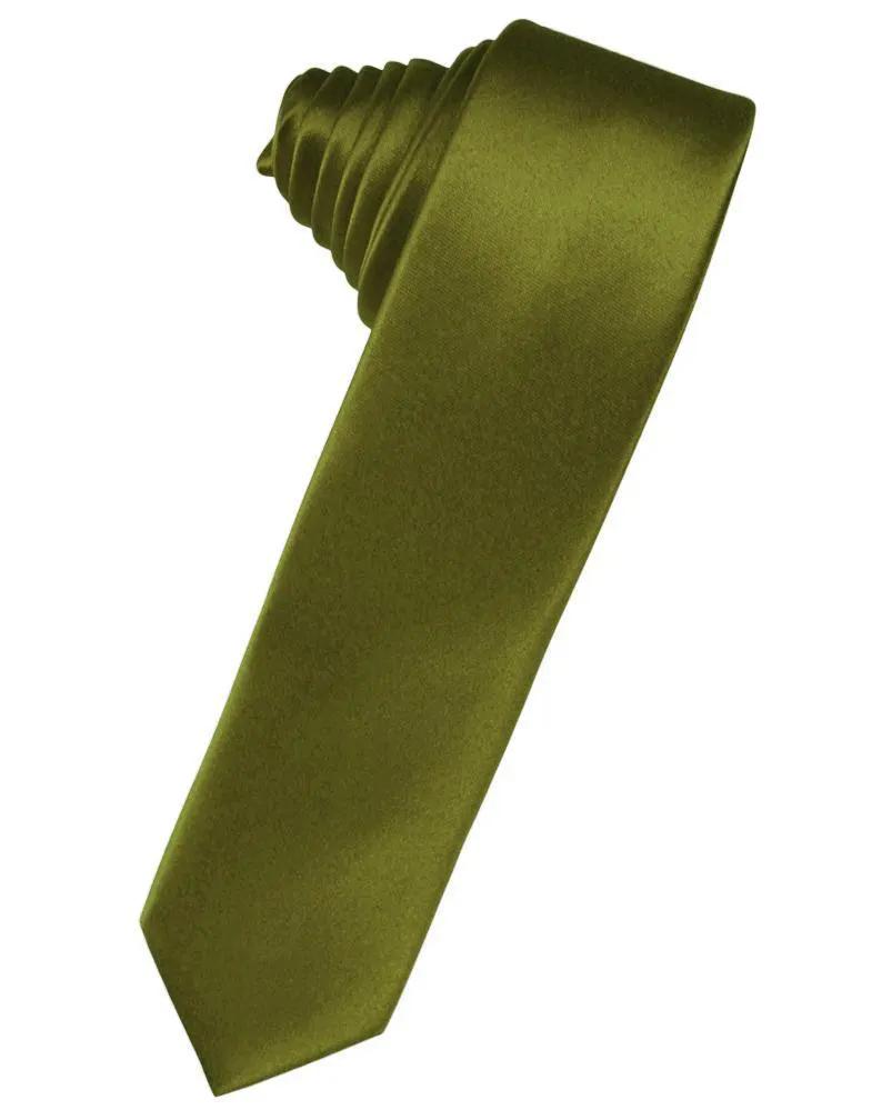 Luxury Satin Skinny Necktie Self Tie by Tux-USA
