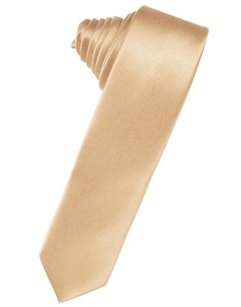 Luxury Satin Skinny Necktie Self Tie by Tux-USA