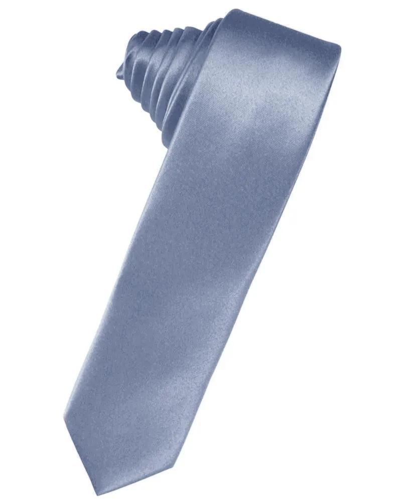 Luxury Satin Skinny Necktie Self Tie by Tux-USA