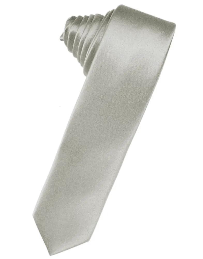 Luxury Satin Skinny Necktie Self Tie by Tux-USA