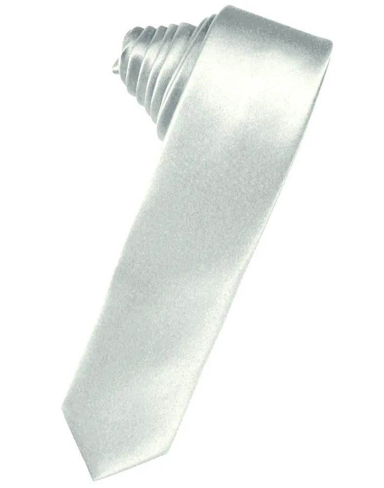 Luxury Satin Skinny Necktie Self Tie by Tux-USA