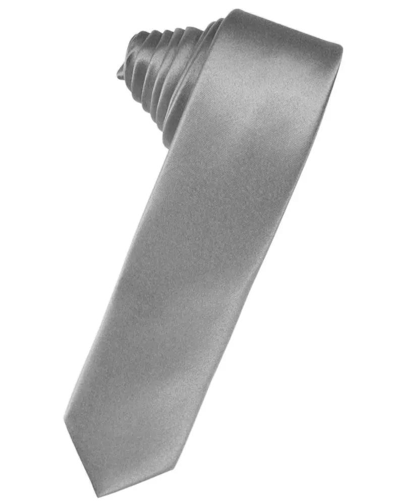 Luxury Satin Skinny Necktie Self Tie by Tux-USA