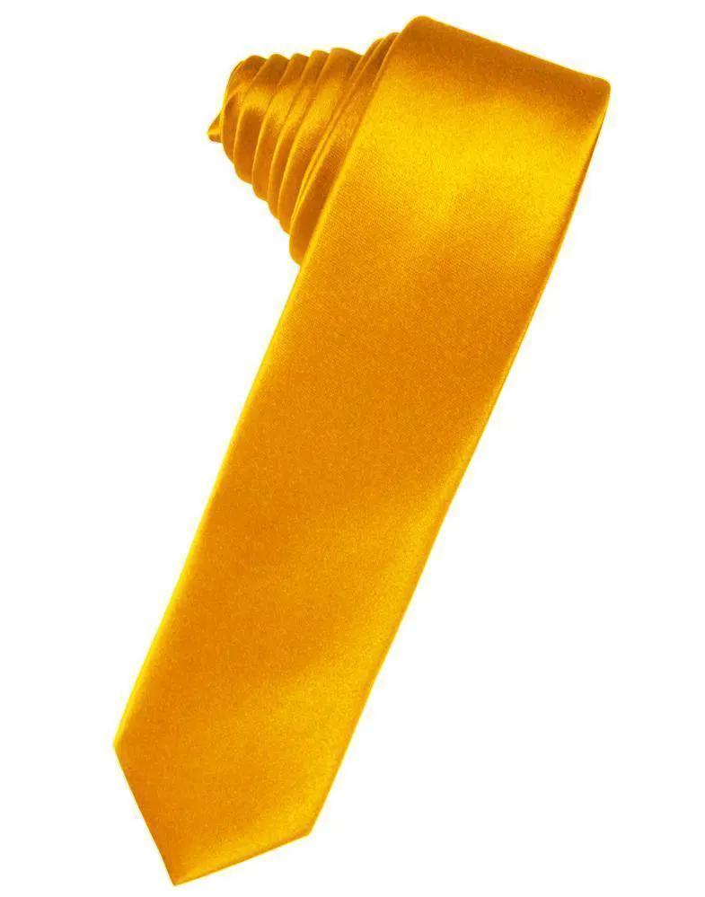 Luxury Satin Skinny Necktie Self Tie by Tux-USA