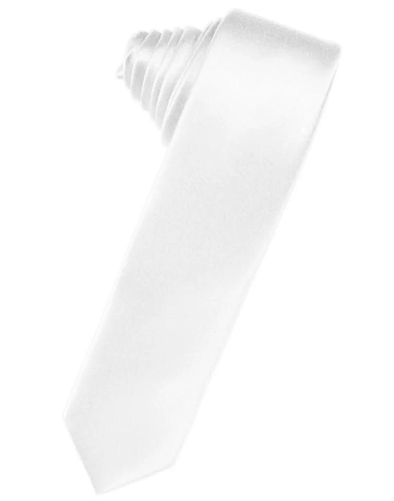 Luxury Satin Skinny Necktie Self Tie by Tux-USA