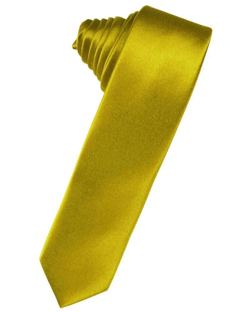 Luxury Satin Skinny Necktie Self Tie by Tux-USA