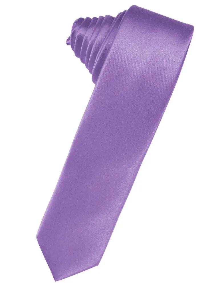 Luxury Satin Skinny Necktie Self Tie by Tux-USA