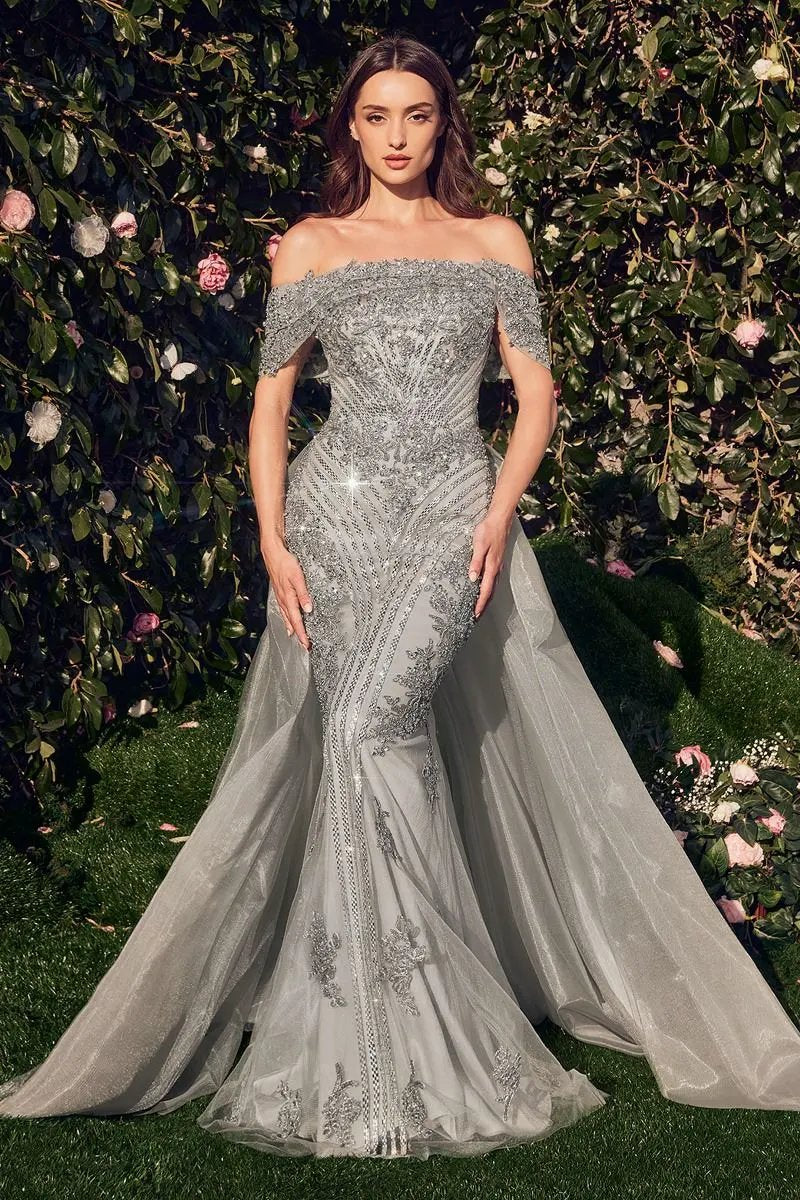 Silver Coronet Gown by Tux-USA