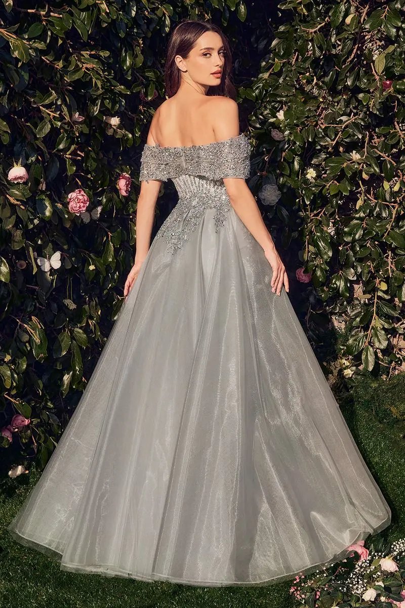 Silver Coronet Gown by Tux-USA