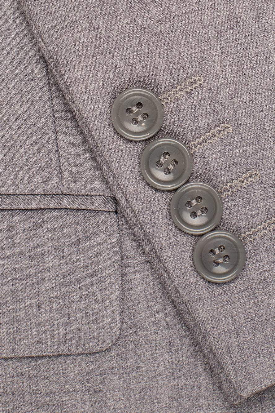 "Madison" Heather Grey Suit Jacket Notch (Separates) by Tux-USA