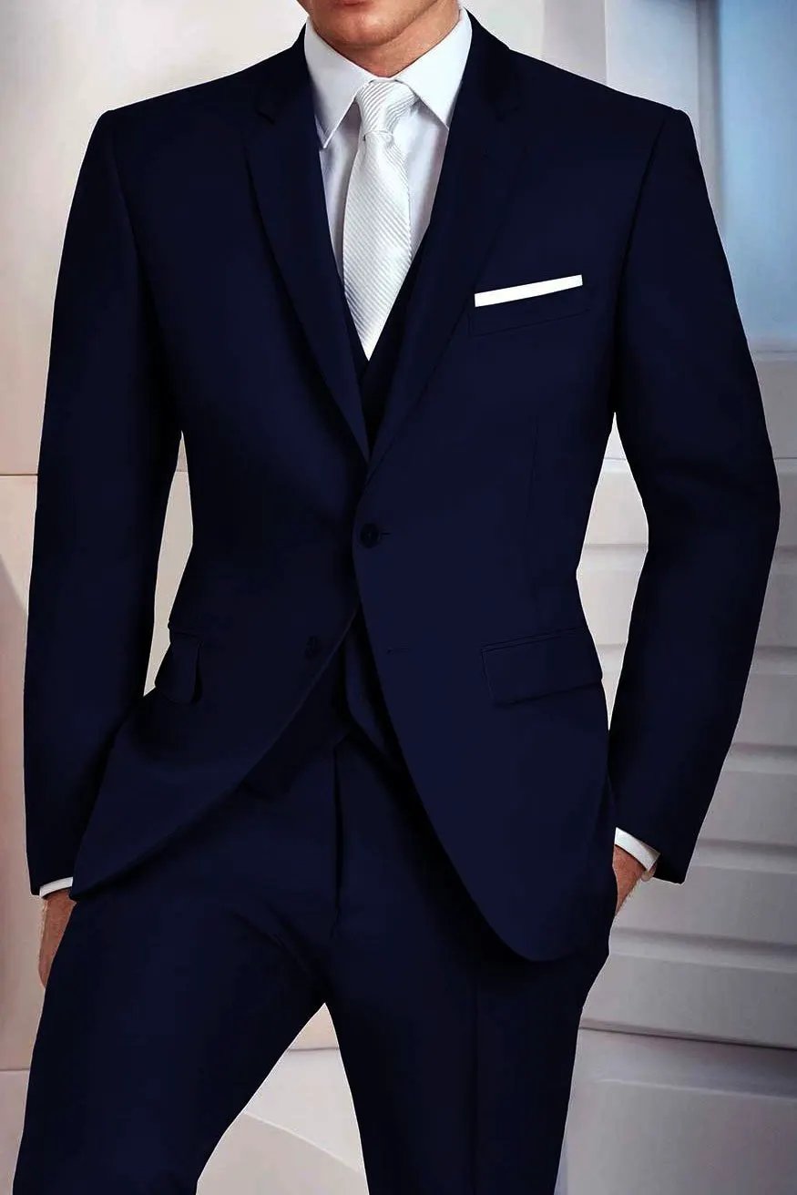 "Madison" Midnight Navy Suit Jacket Notch (Separates) by Tux-USA