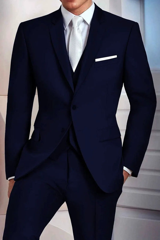 "Madison" Midnight Navy Suit Jacket Notch (Separates) by Tux-USA